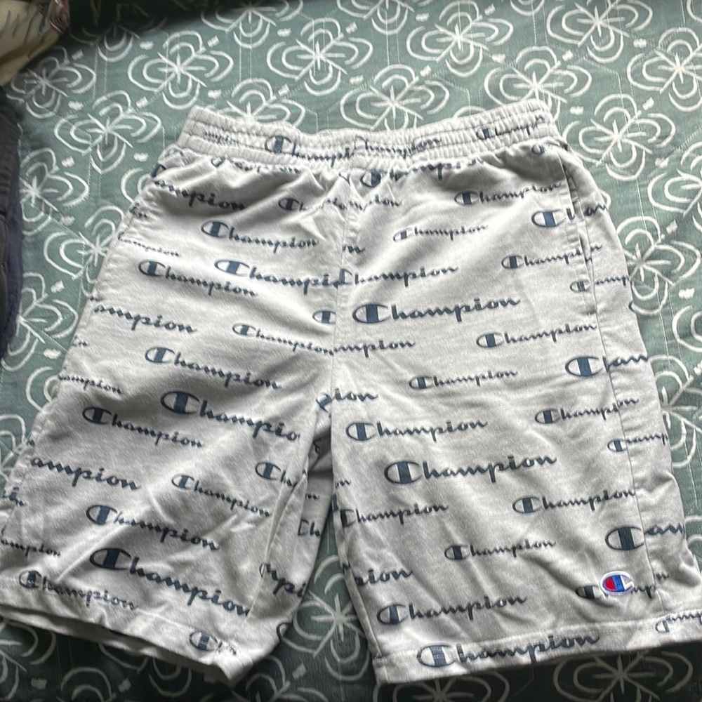 Champion youth large shorts with pockets elastic waste  no draw string